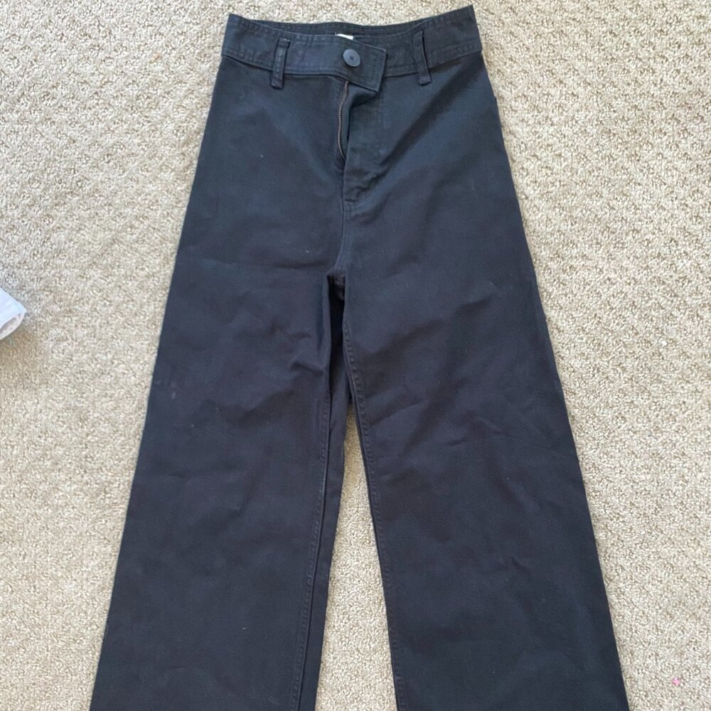 Zara ZW MARINE STRAIGHT HIGH RISE JEANS size 26 US 2